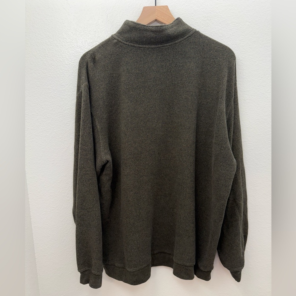 Woolrich Bromley Green Sweater Half Zip Pullover XL - Picture 4 of 12
